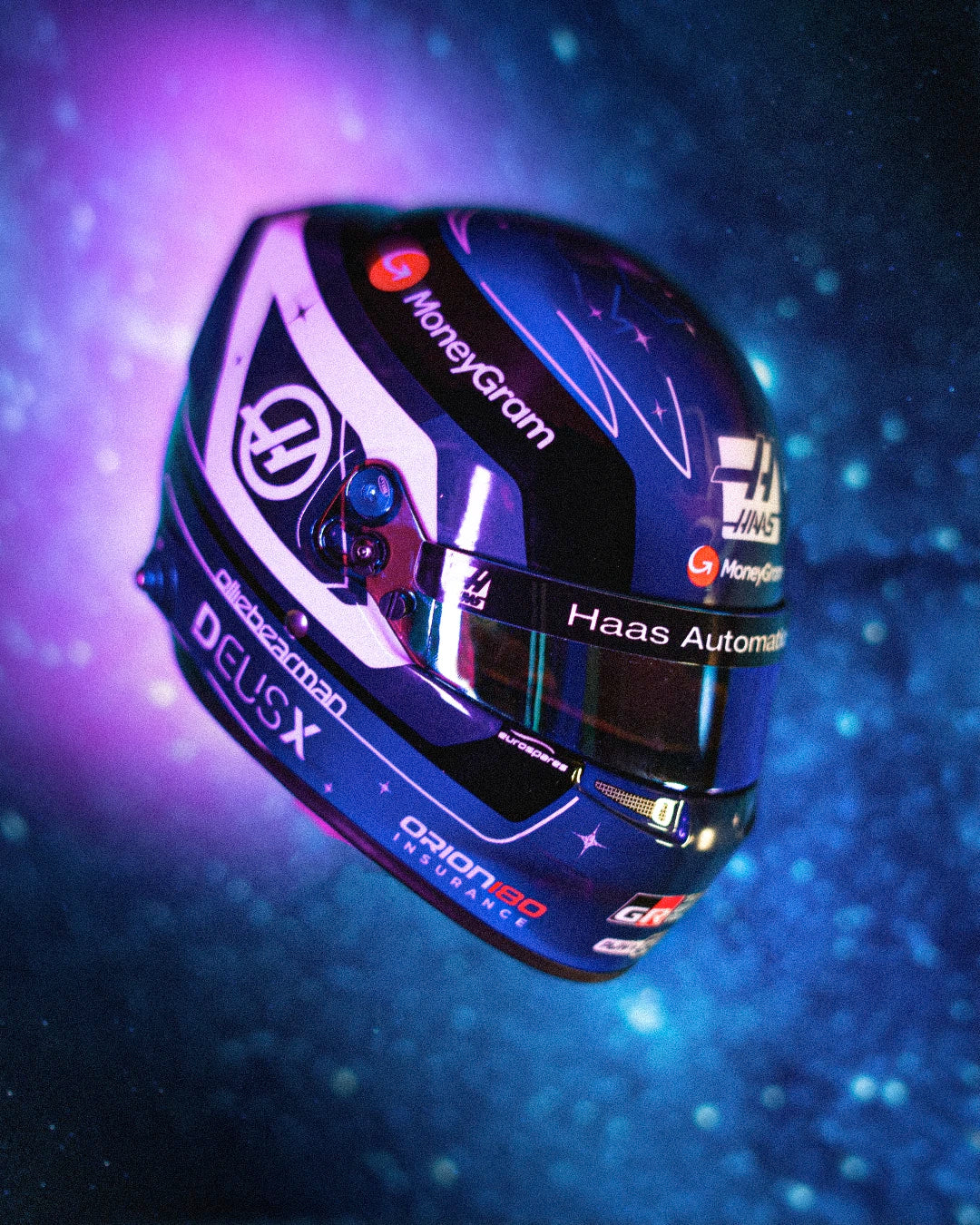 Ollie Bearman SINGAPORE 2025 Mini Helmet / 1:2 Scale
