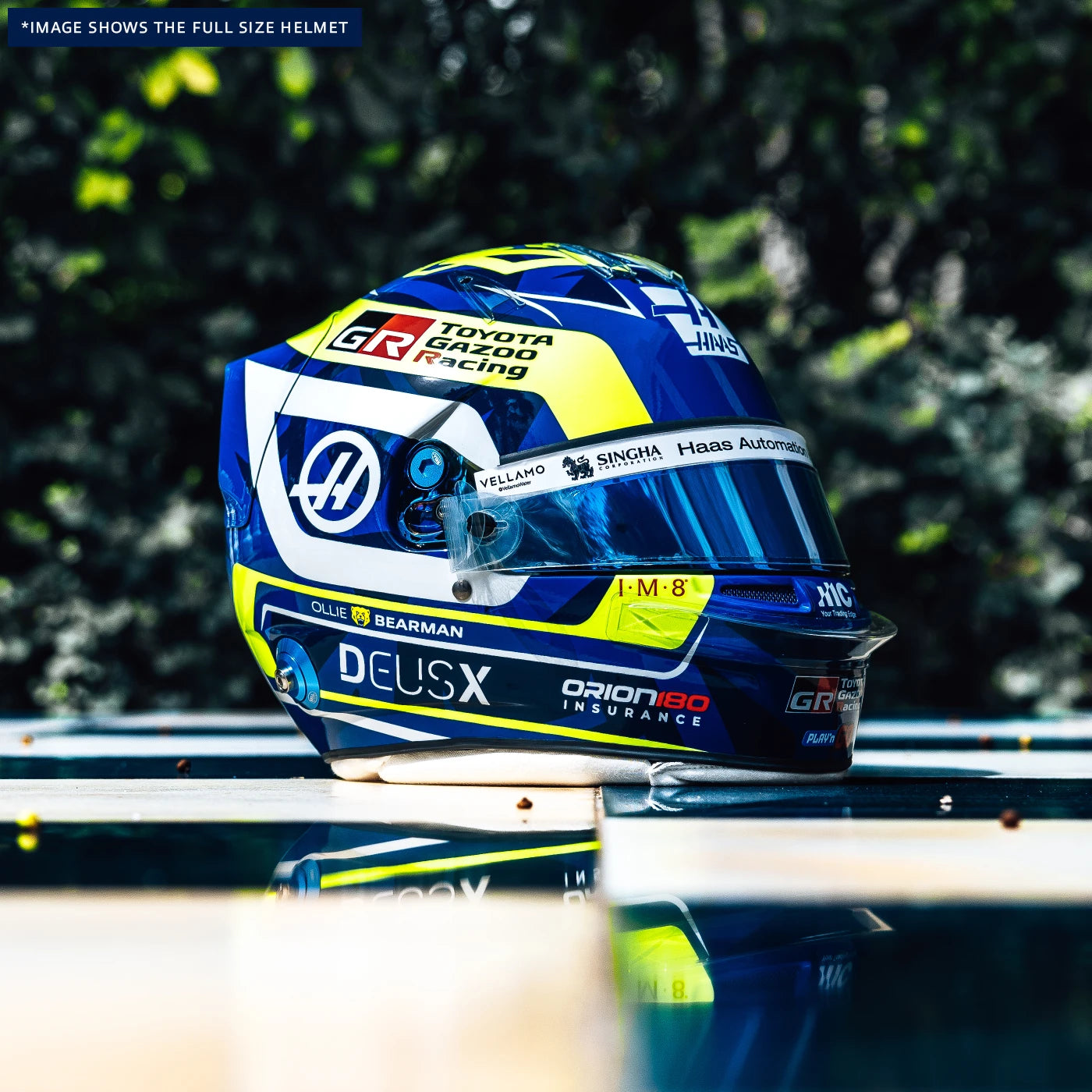 2026 Ollie Bearman 1:2 Scale Mini Helmet