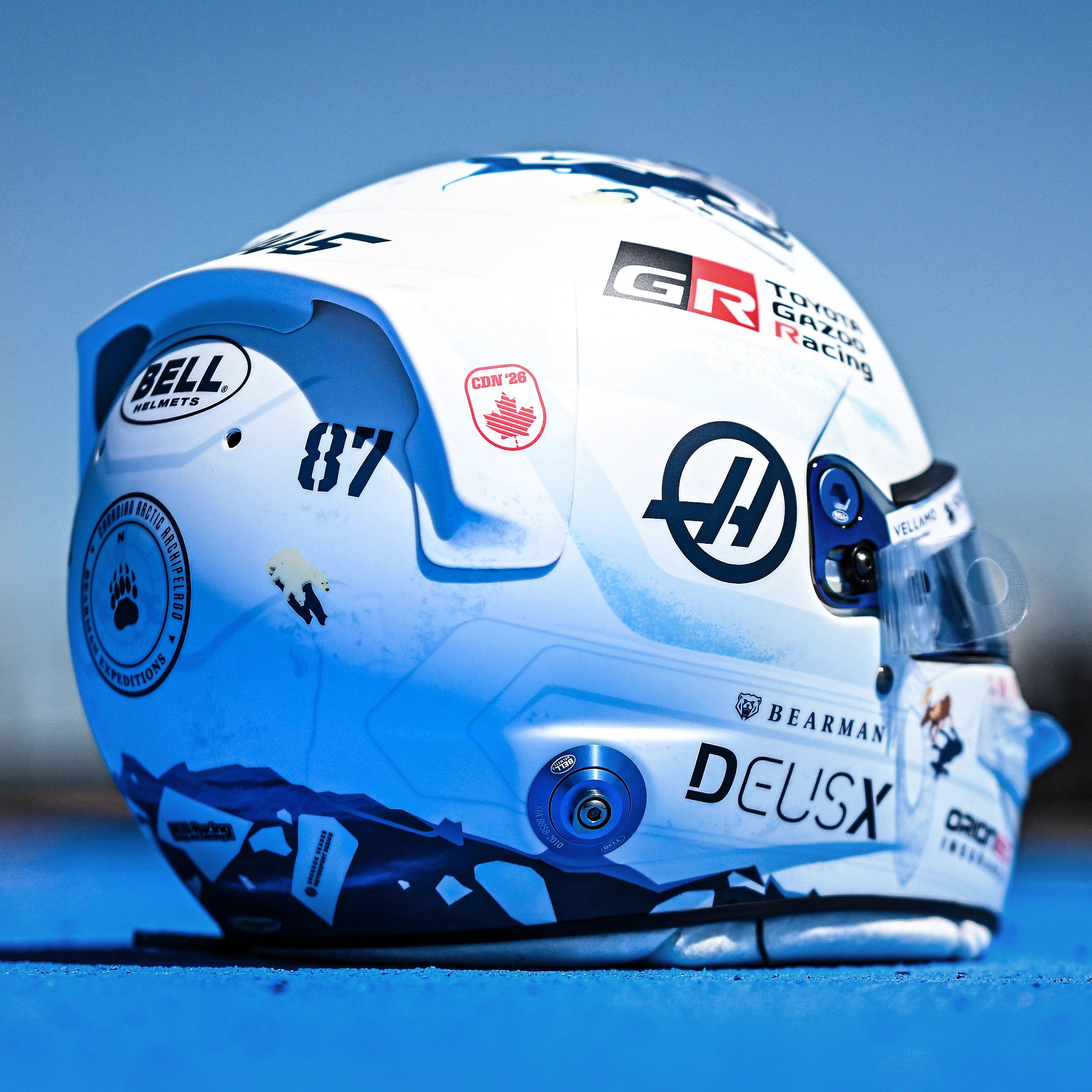 CANADA 2026 Ollie Bearman 1:2 Scale Mini Helmet