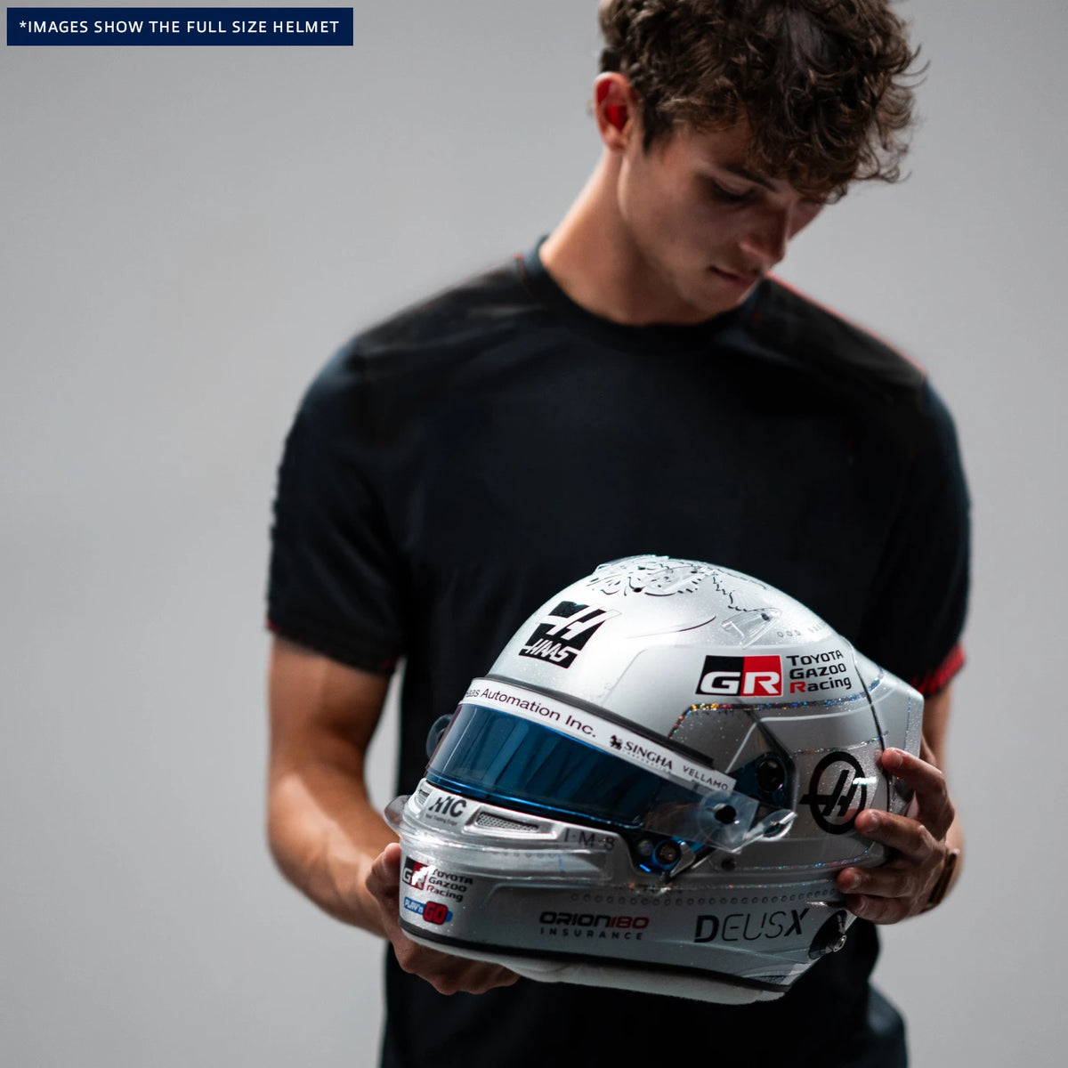 NIGHT RACE 2026 Ollie Bearman 1:2 Scale Mini Helmet
