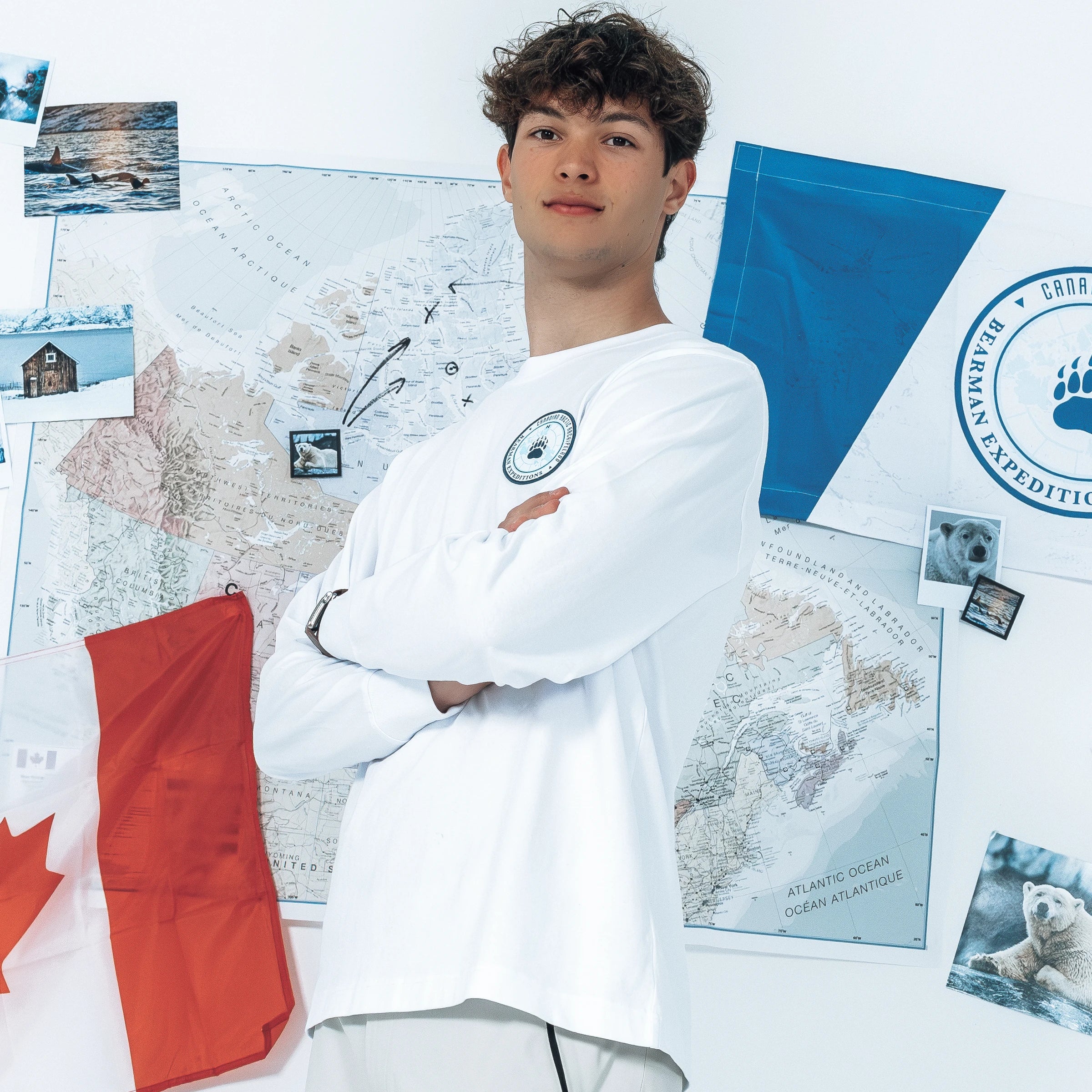 Ice Field White Long Sleeve Tee