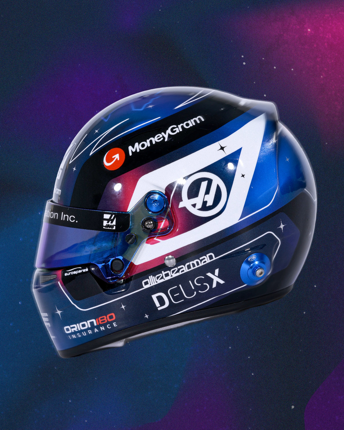 Ollie Bearman SINGAPORE 2025 Mini Helmet / 1:2 Scale