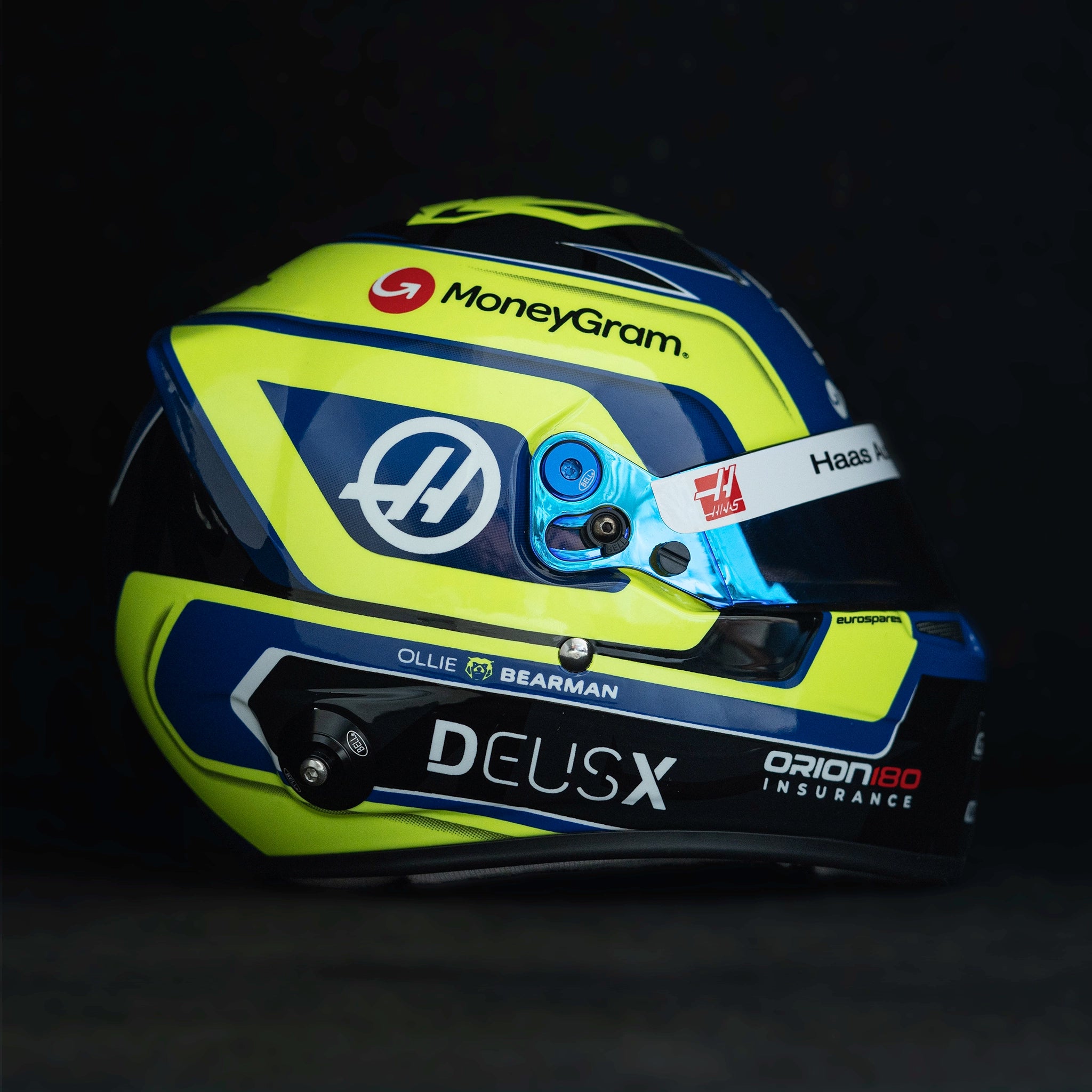 Ollie Bearman 2025 1:2 Scale Mini Helmet