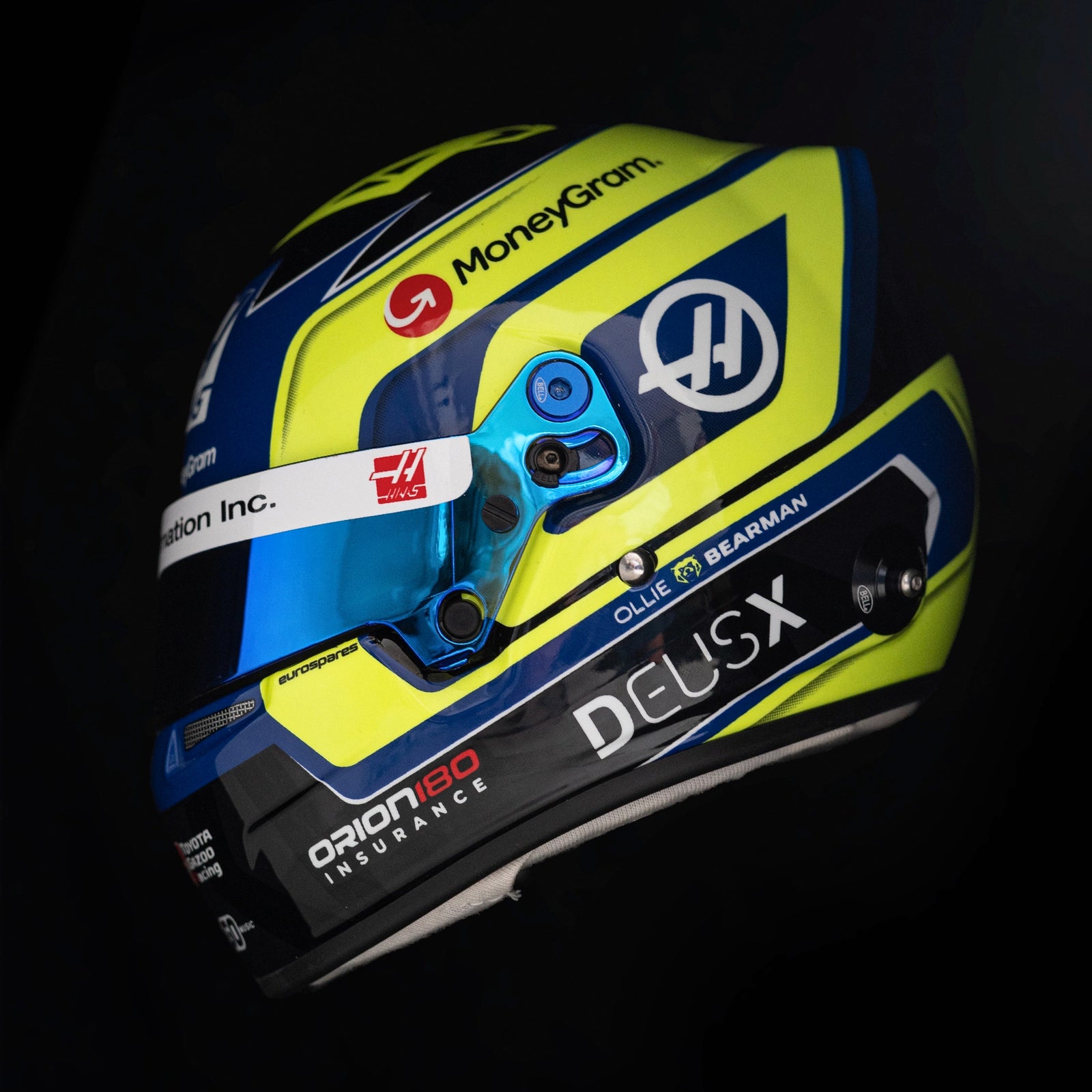 Ollie Bearman 2025 1:2 Scale Mini Helmet