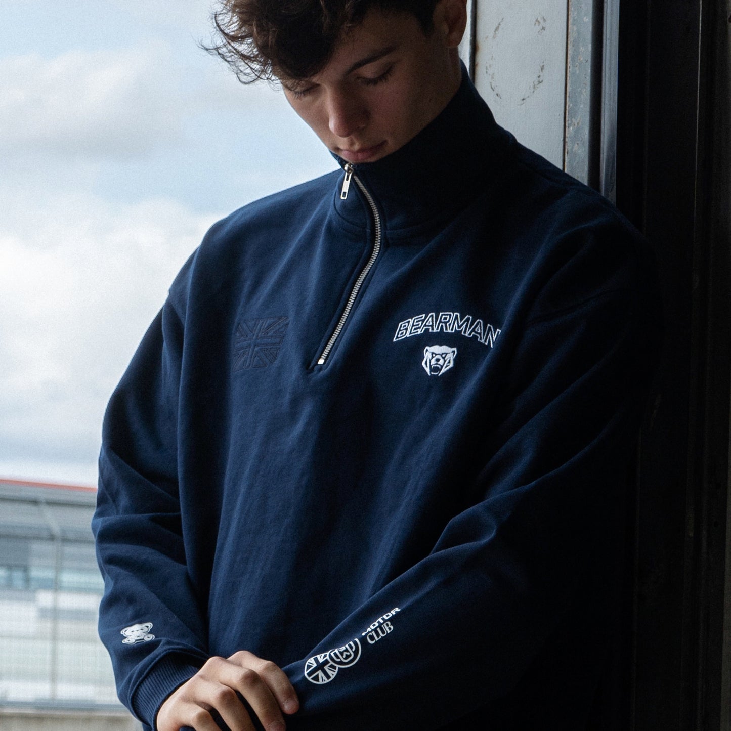 MotorClub Quarter-Zip Navy